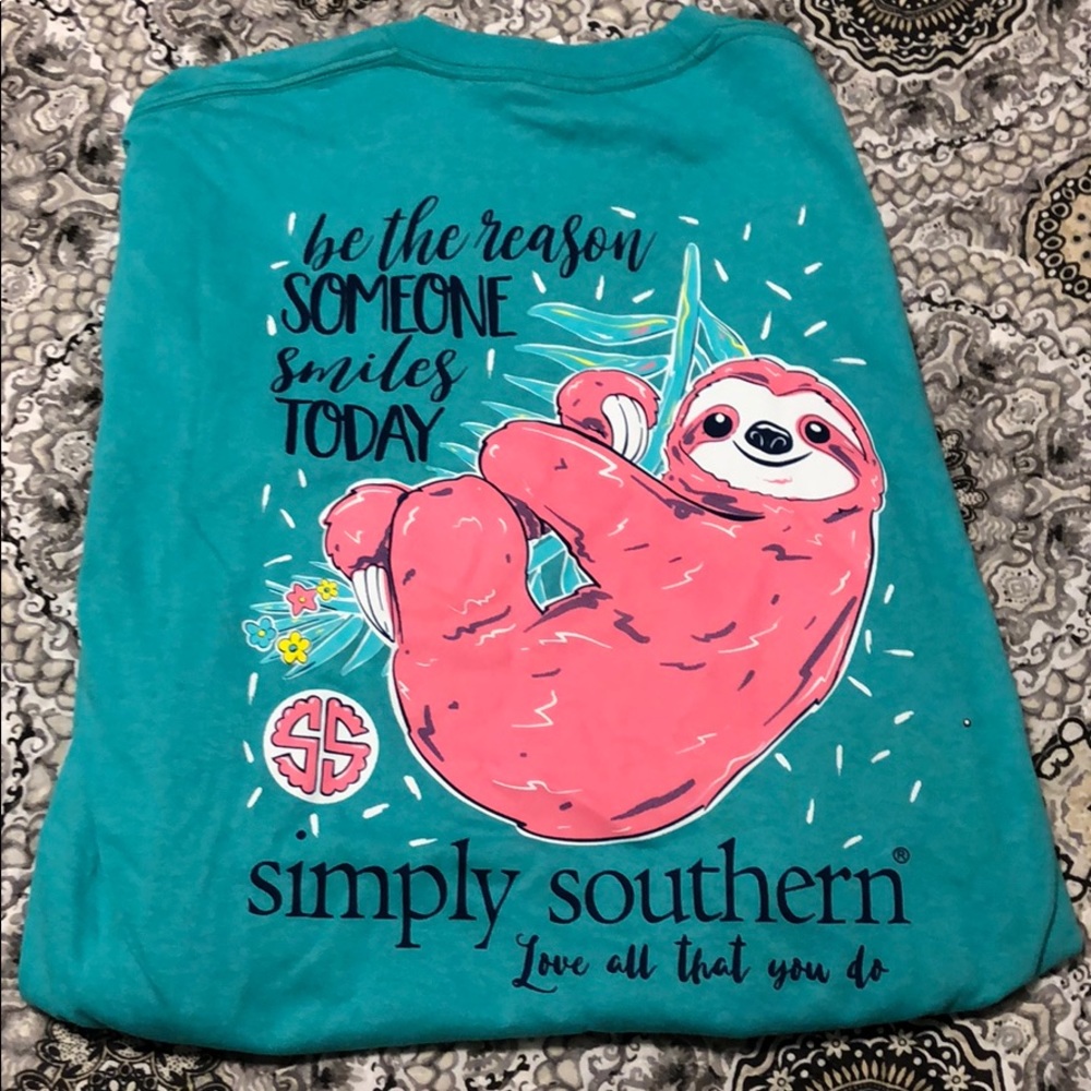 Simply southern sloth shirt